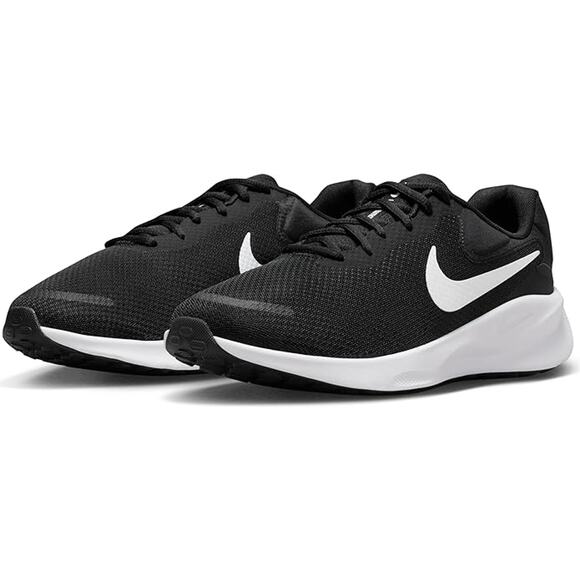NWT Nike Men's Revolution 7 Running Shoe,Black/White SZ 9.5 - Picture 1 of 7